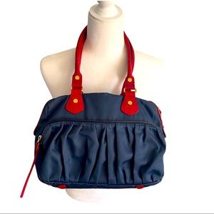 MZ Wallace Blue and Red Satchel